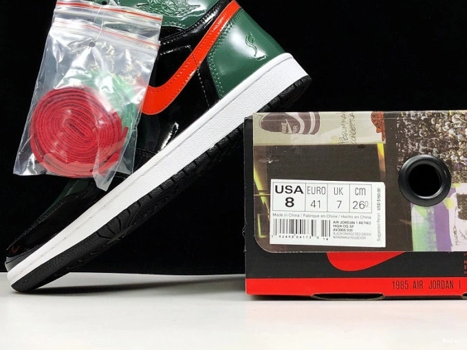 Bmlin Shoes OG Team 1 High Jordan Air AV3905-038 Black x Orange-Fir Retro SoleFly 0822